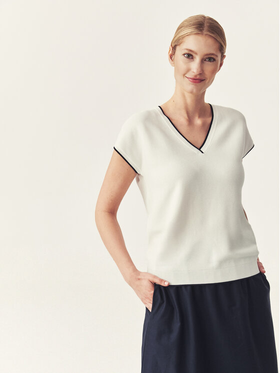 TATUUM TATUUM Bluzka ONEZ Biały Classic Fit