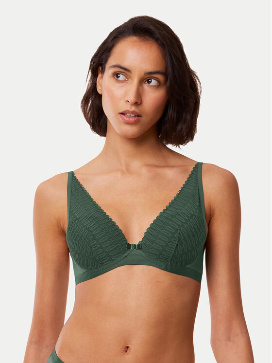 Triumph Podprsenka Bralette Aura Spotlight 10216460 Zelená