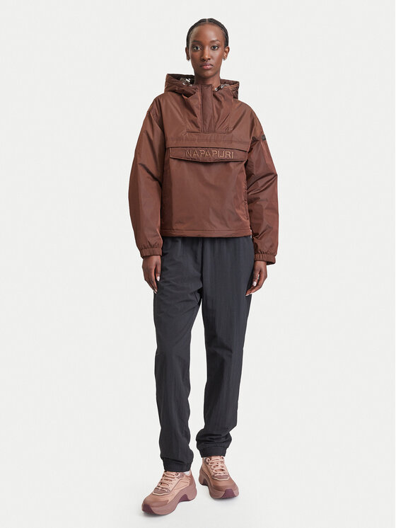 Napapijri Napapijri Anorak stiliaus striukė Rainforest Optique W NP0A8AHAW331 Ruda Oversize