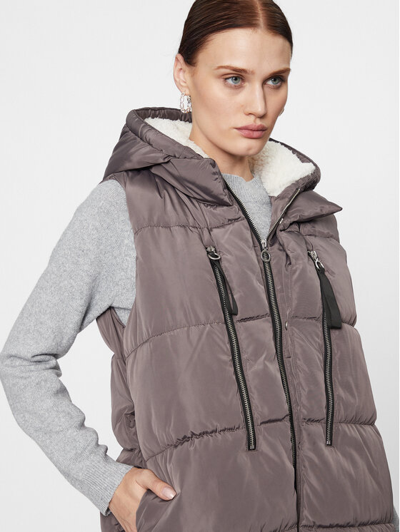 ONLY ONLY Bezrękawnik 15300259 Szary Regular Fit