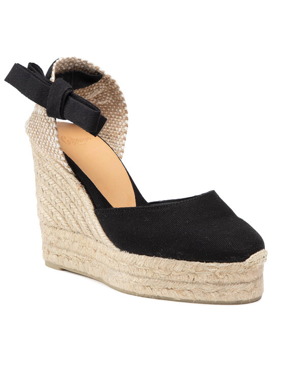 Castañer Castañer Espadryle Carina/8ED/001 020961-100 Czarny