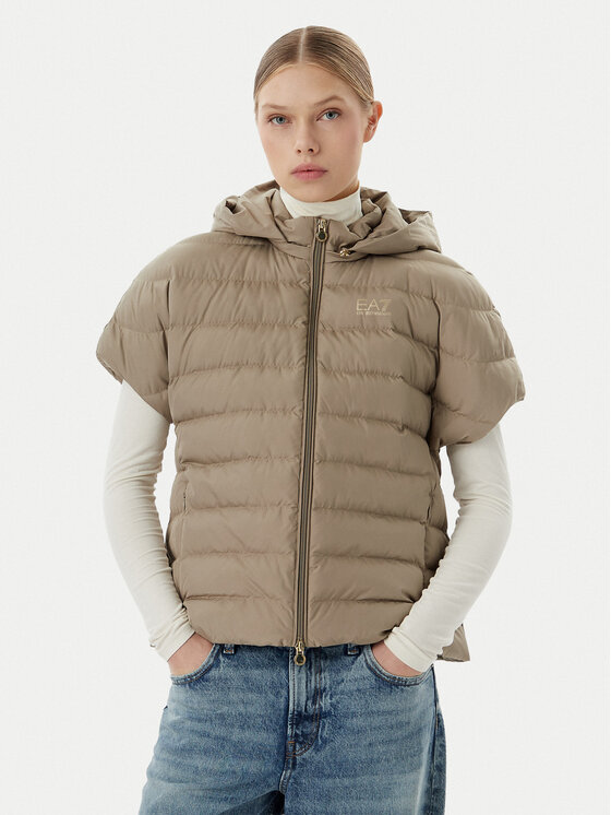 EA7 Emporio Armani EA7 Emporio Armani Brezrokavnik 7W000477 AF12476 U6167 Bež Regular Fit