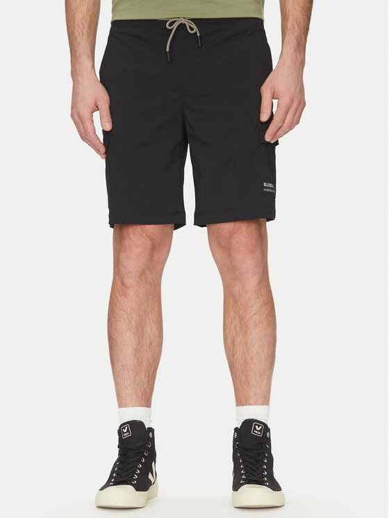 Blend Športové kraťasy 20717891 Čierna Regular Fit