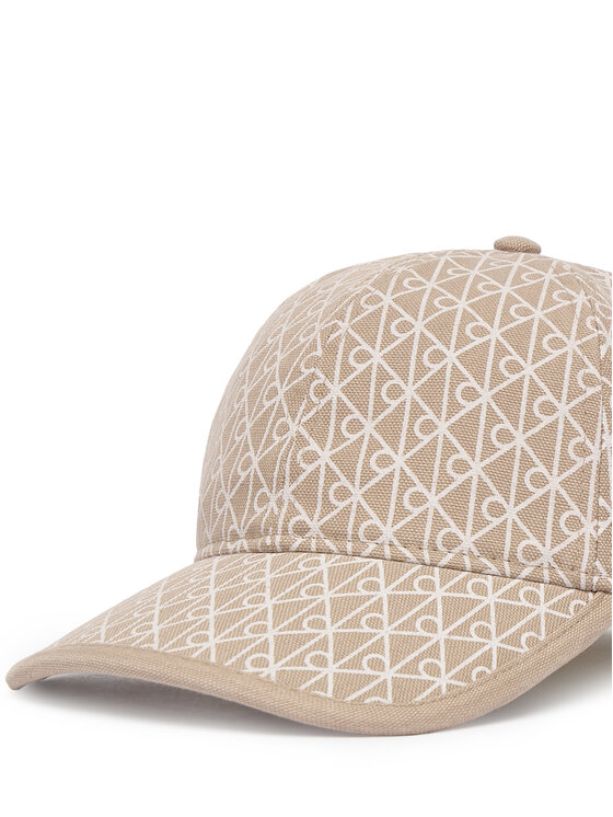 Calvin Klein Calvin Klein Cepure ar nagu Emblem Print W Leather Patch Cap LV04F5036G Bēšs