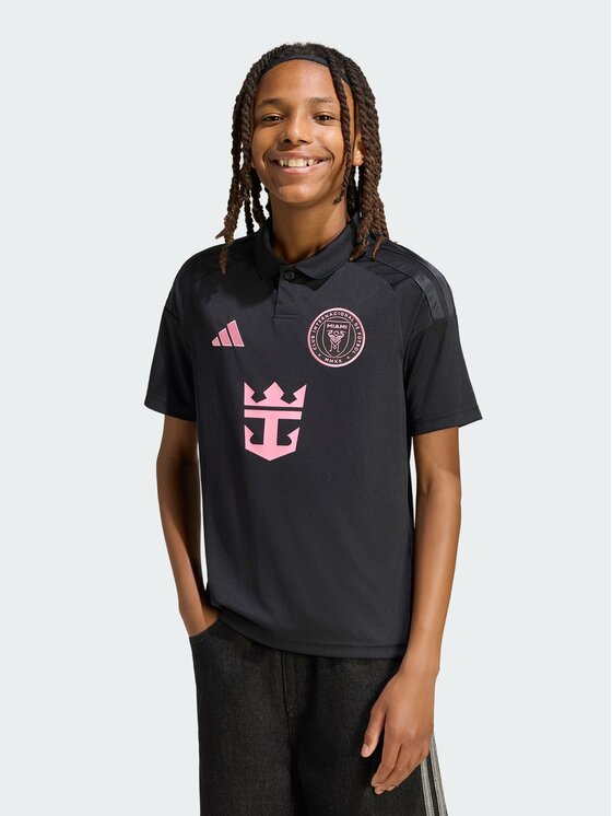adidas adidas Koszulka techniczna Inter Miami CF Away Jersey Kids Czarny Regular Fit