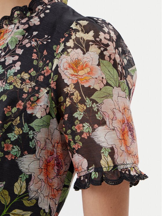 Hale Bob Hale Bob Vasaras kleita with silk 4YPR654M Melns Regular Fit