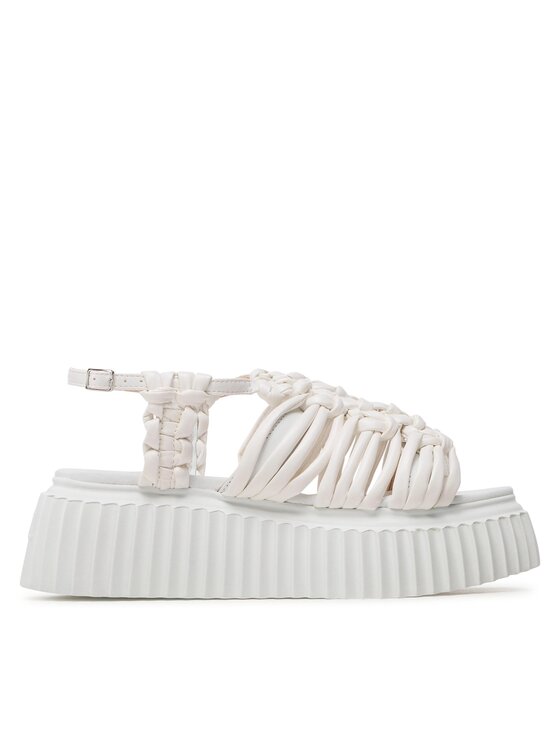 Sandali Alice Flatform D642072PQKE158A634 Bianco