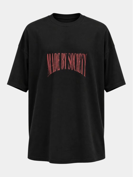 MADE BY SOCIETY MADE BY SOCIETY T-Shirt Iron Bite - T18048 Czarny Basic Fit