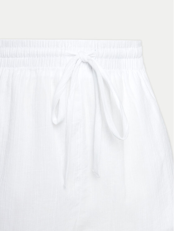Seafolly Seafolly Pantalon scurți din material Crinkle 55429-SH Alb Regular Fit
