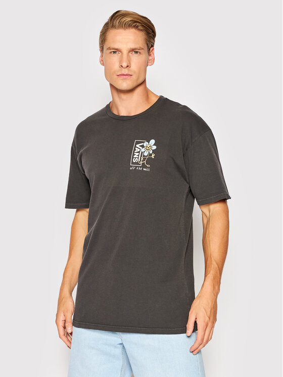 Vans Vans T-Shirt Trippy Grin Floral VN0A7S77 Μαύρο Classic Fit