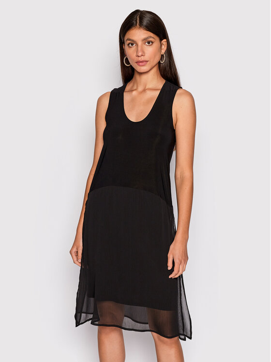 DKNY DKNY Sommerkleid P22DAEJR Schwarz Regular Fit