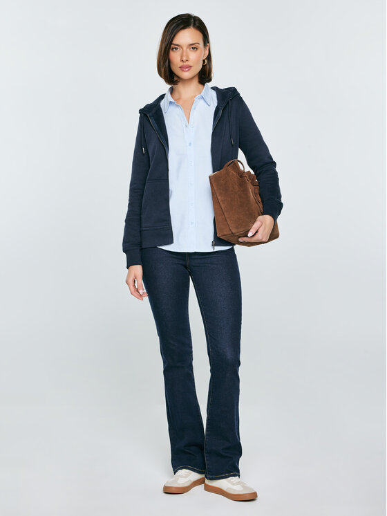 BIG STAR BIG STAR Bluza LAURISANA Granatowy Slim Fit