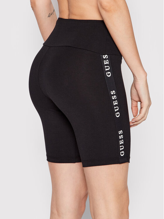 Guess Guess Pantaloni scurți ciclism V2YD12 KABR0 Negru Slim Fit