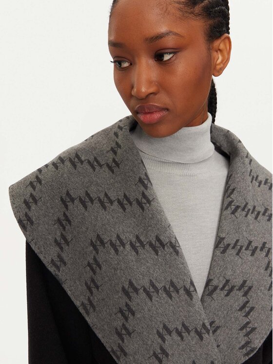KARL LAGERFELD KARL LAGERFELD Cappotto di lana 246W1502 Grigio Loose Fit