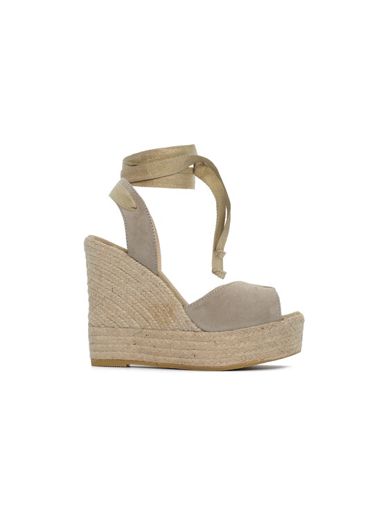 Espadryle, rozmiar 37, Beżowe, 11559205-KAN