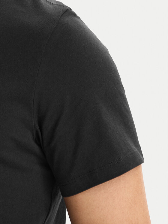 Calvin Klein Calvin Klein T-shirt SS 30s EU LV04LG809G Crna Slim Fit