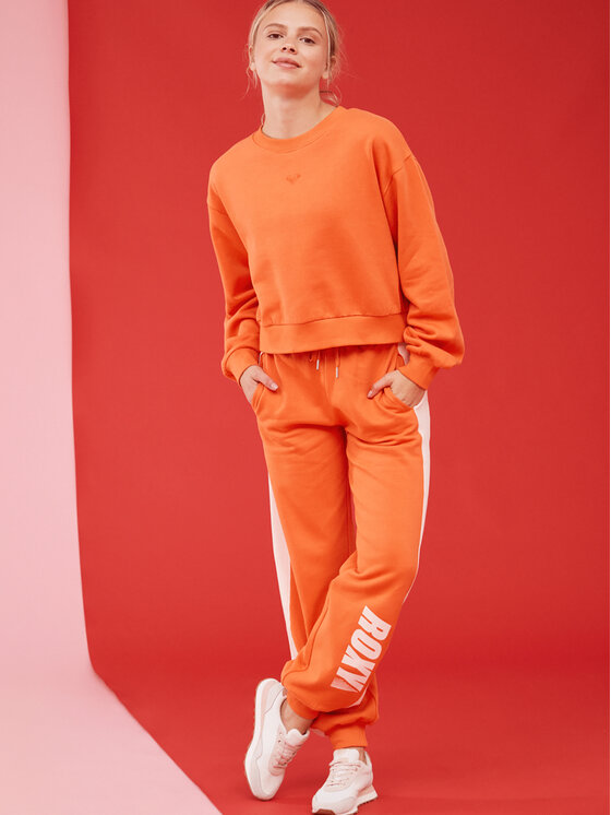 Roxy Roxy Spodnji del trenirke Ess Nrj Cbk Jog Otlr ERJFB03366 Oranžna Regular Fit