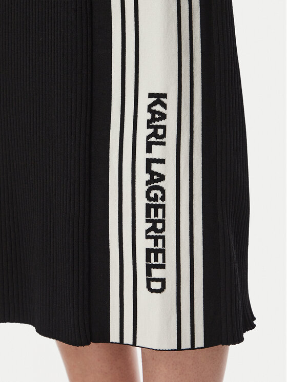 KARL LAGERFELD KARL LAGERFELD Повсякденна сукня B4W13053 Чорний Slim Fit