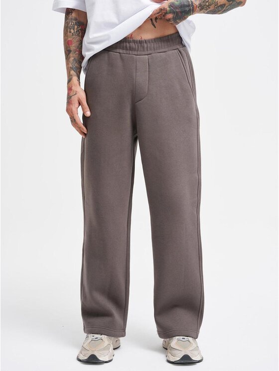 Machinist Machinist Spodnie dresowe Spodnie Dresowe Baggy Męskie Ciemne Szare Machinist Basic S Szary Baggy Fit