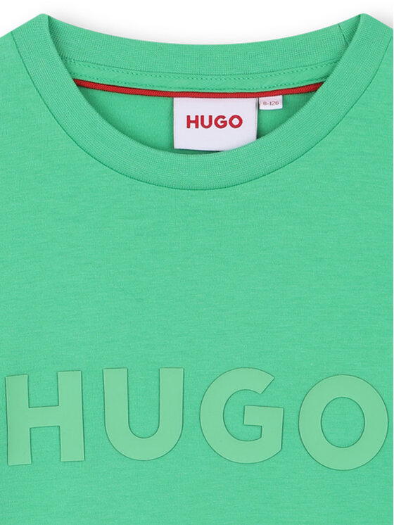 HUGO HUGO T-Shirt G00333 S Zielony Regular Fit