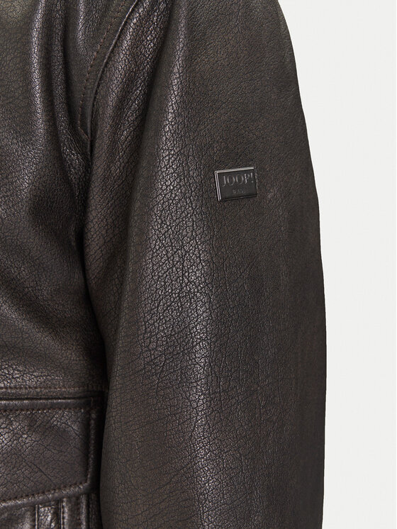 JOOP! JOOP! Lederjacke Falko 80000864 Grau Regular Fit