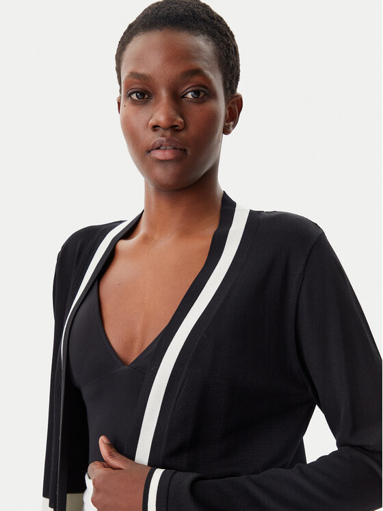 LOLA CASADEMUNT LOLA CASADEMUNT Kardiganas LS2511016 Juoda Regular Fit