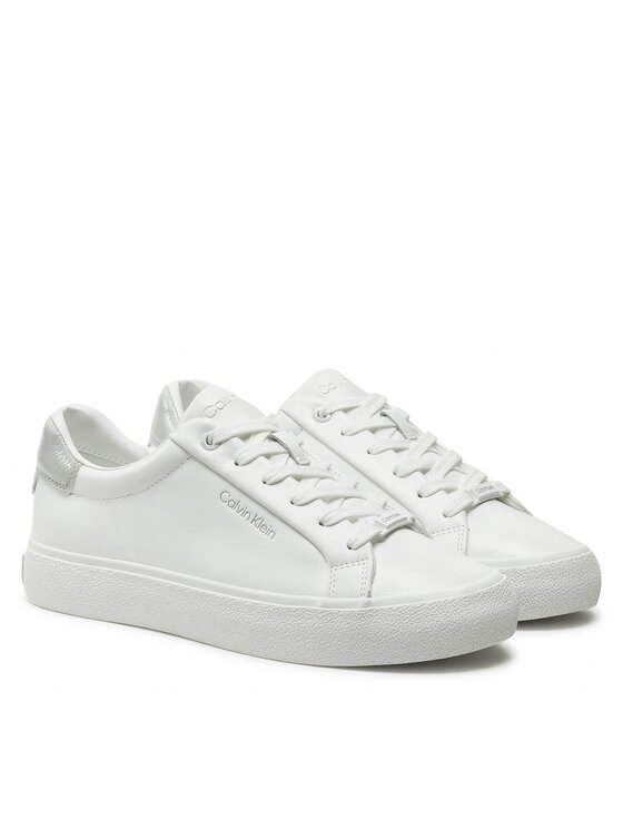 Calvin Klein Calvin Klein Tenisice Vulc Lace Up Texture Fox - Lth HW0HW02439 Bijela