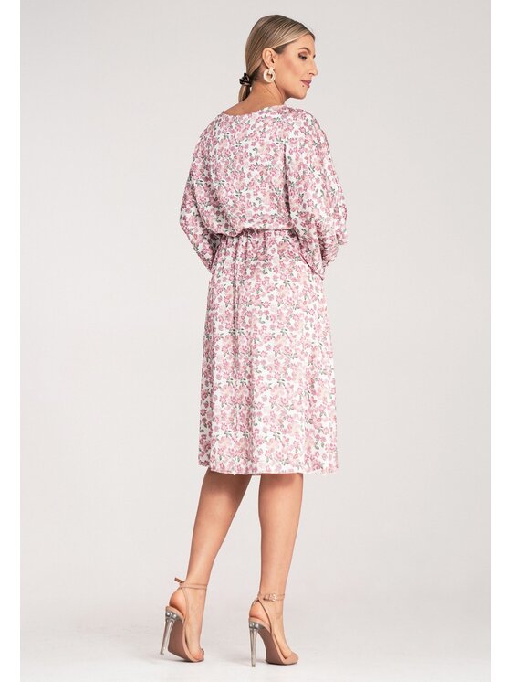 FIGL FIGL Každodenné šaty M1128 Ružová Casual Fit