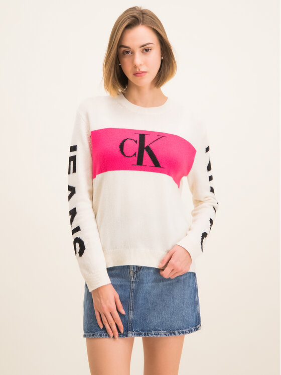 pull calvin klein femme rose