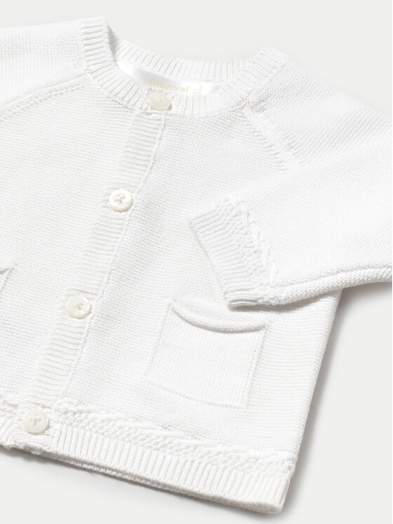Mayoral Mayoral Cardigan 1393 Bianco Regular Fit