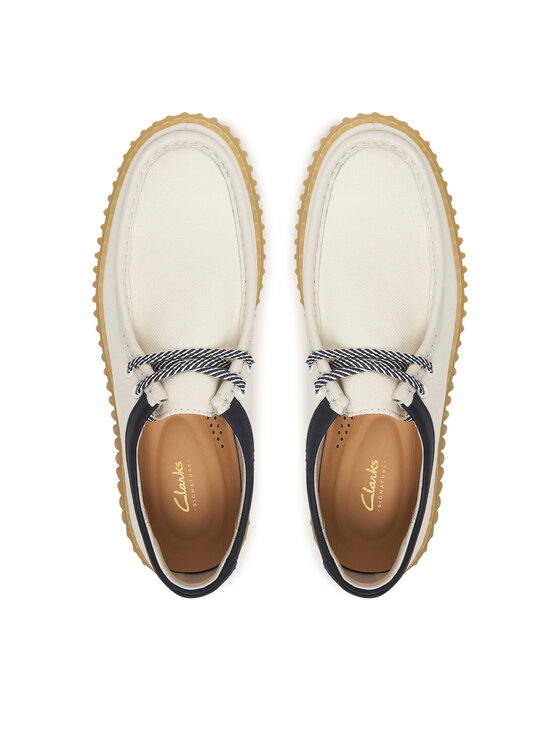 Clarks Clarks Półbuty Torhill Lo 26187380 Biały