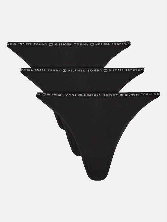 Tommy Hilfiger Tommy Hilfiger Set tanga gaćica﻿ UW0UW05645 Crna