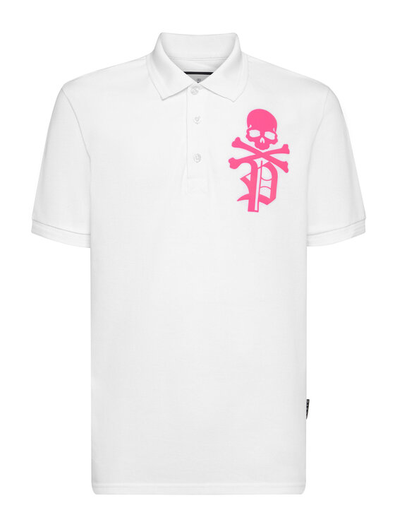 PHILIPP PLEIN PHILIPP PLEIN Polokošile 643 Bílá Slim Fit