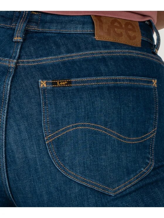 Lee Lee Jeansy SCARLETT HIGH Niebieski Slim Fit
