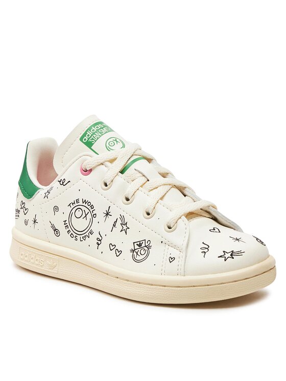 adidas adidas Sneakersy Stan Smith C GY1790 Krémová