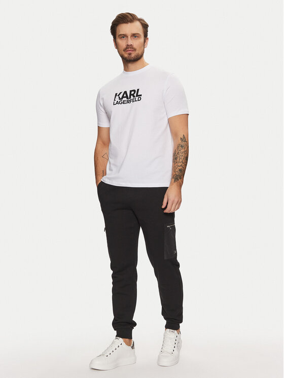 KARL LAGERFELD KARL LAGERFELD Долнище анцуг 705071 551900 Черен Regular Fit