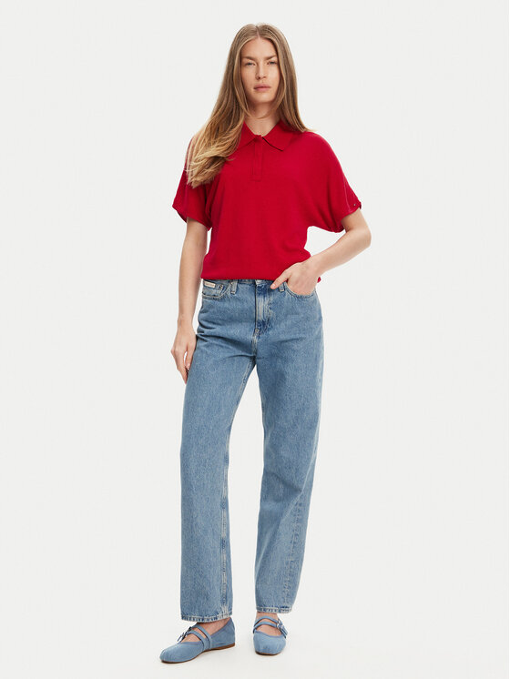 Tommy Hilfiger Tommy Hilfiger Polo WW0WW45652 Κόκκινο Regular Fit
