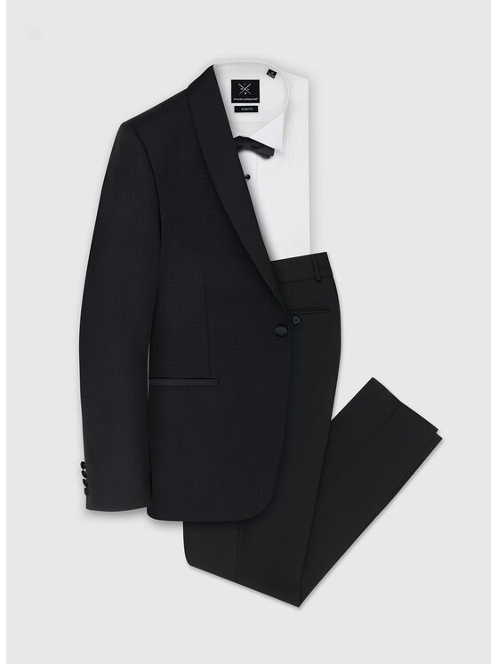 Pako Lorente Pako Lorente Marynarka P24SF-3S-002 Czarny Slim Fit
