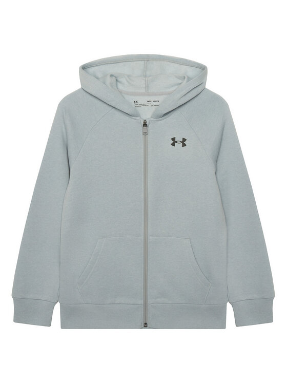 Under Armour Under Armour Džemperis ar kapuci Ua Rival Cotton Full Zip 1357613 Pelēks Loose Fit