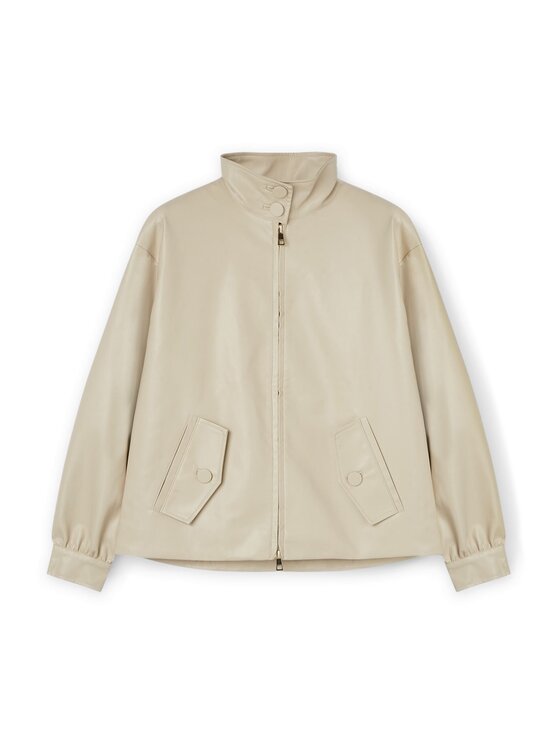 Motivi Motivi Giacca in similpelle R307W000123N002 Beige Regular Fit