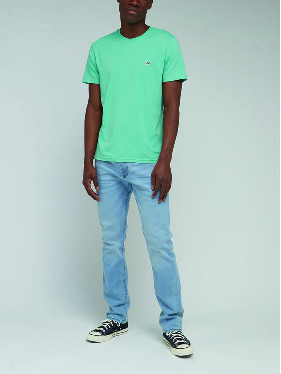 Lee Lee T-Shirt L60UFQ41 112330613 Turkusowy Regular Fit