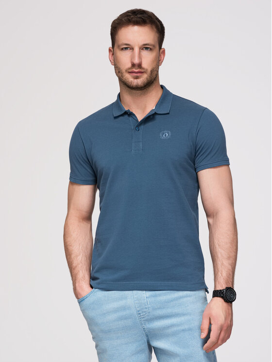 Ombre Ombre Polo OM-POBS-0171 Kolorowy Regular Fit
