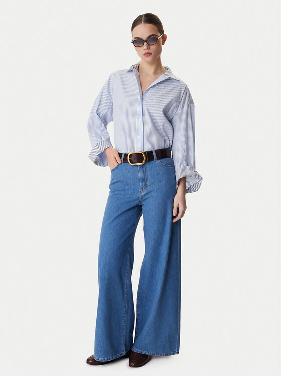 Weekend Max Mara Weekend Max Mara Blugi Vega 2615181041 Albastru Wide Leg