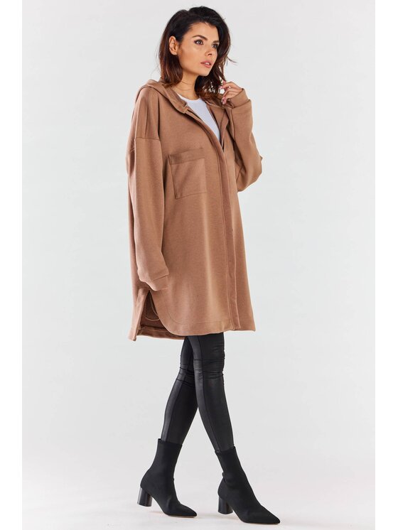 Infinite You Infinite You Bluza M281 Beżowy Basic Fit