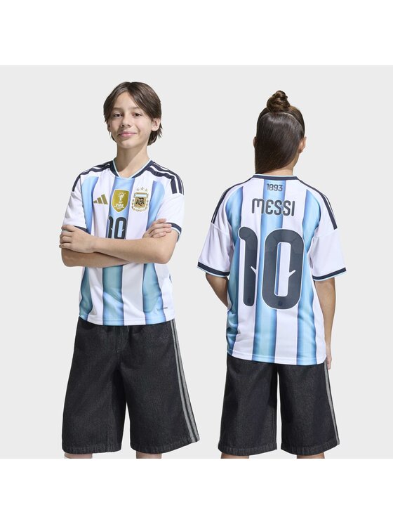 adidas adidas Koszulka techniczna Argentina 26 Home Messi Kids Jersey Biały Regular Fit