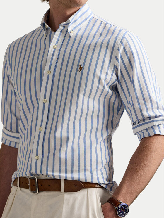 Polo Ralph Lauren Polo Ralph Lauren Cămașă 710906622001 Albastru Custom Fit
