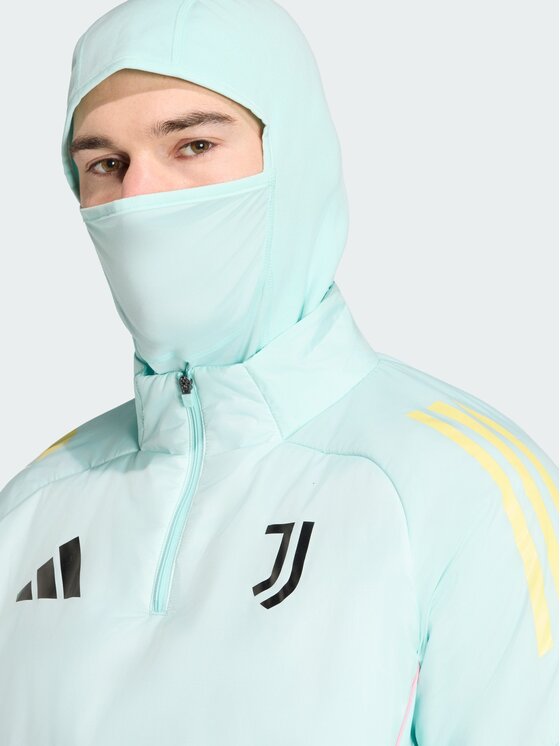 adidas adidas Bluza Juventus Tiro 25 Competition Winterized Turkusowy Regular Fit