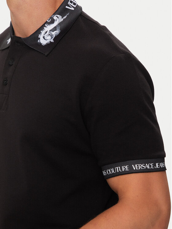 Versace Jeans Couture Versace Jeans Couture Polo 76GAGT00 Crna Regular Fit