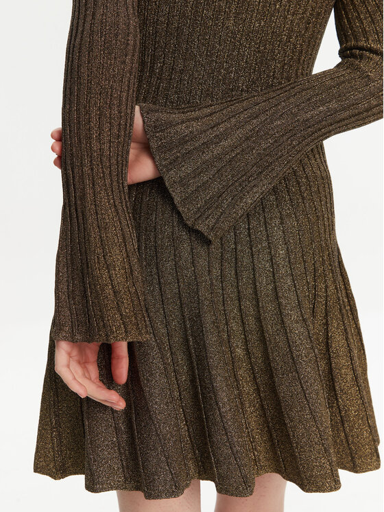STAUD STAUD Strickkleid Raquel R25R2116LX Grün Slim Fit
