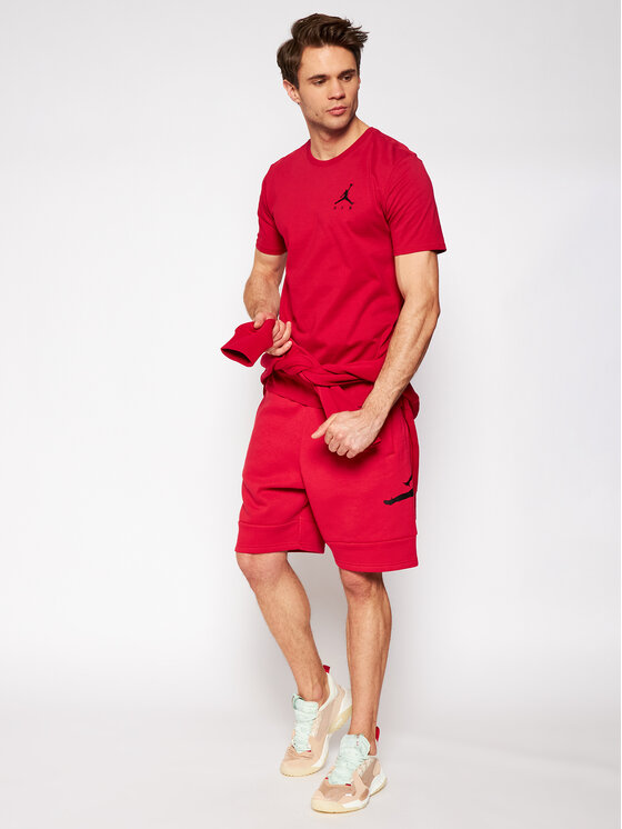 Nike Pantaloncini sportivi Jordan Jumpman Air CK6707 Rosso Standard Fit •  Modivo.it